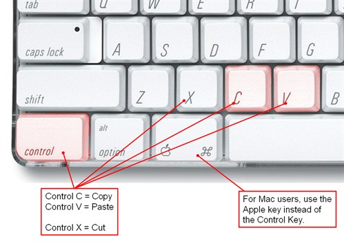 osx how to use ctrl-c for copy